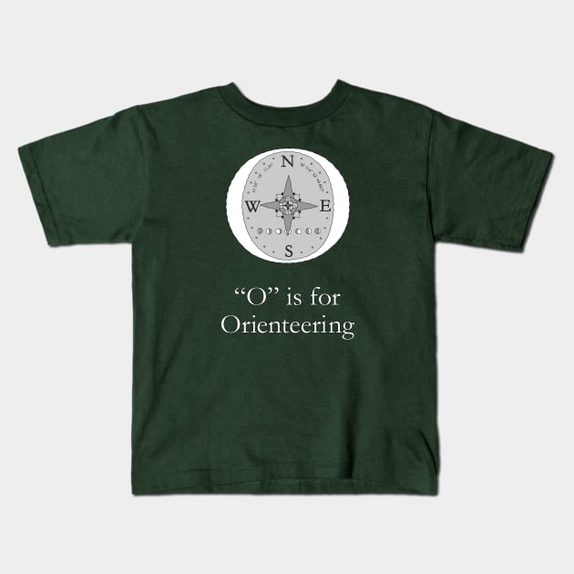 O is for Orienteering Kids T-Shirt by TheWanderingFools